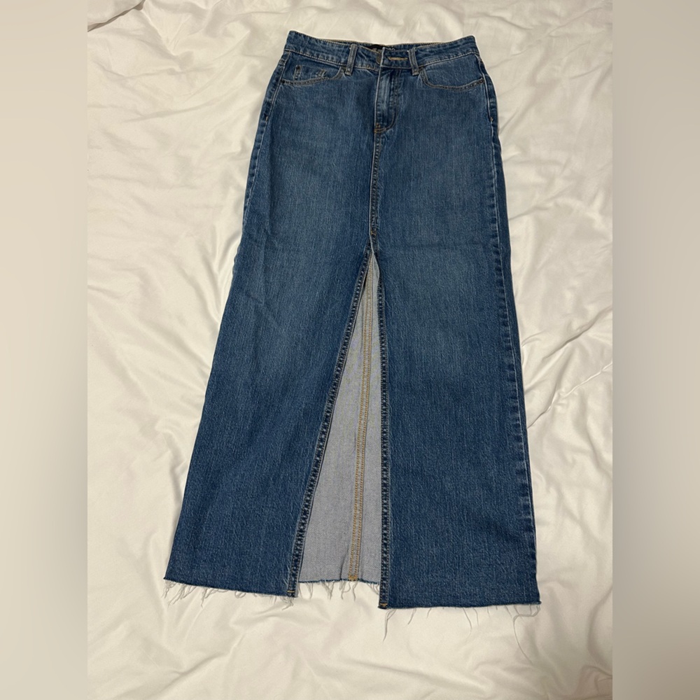 Bershka Midi Jean Skirt
